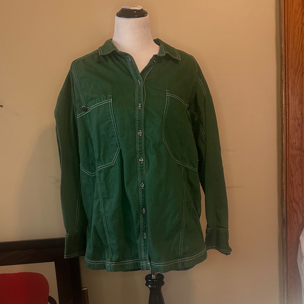 Pilcro/Anthropolige Green Shacket
